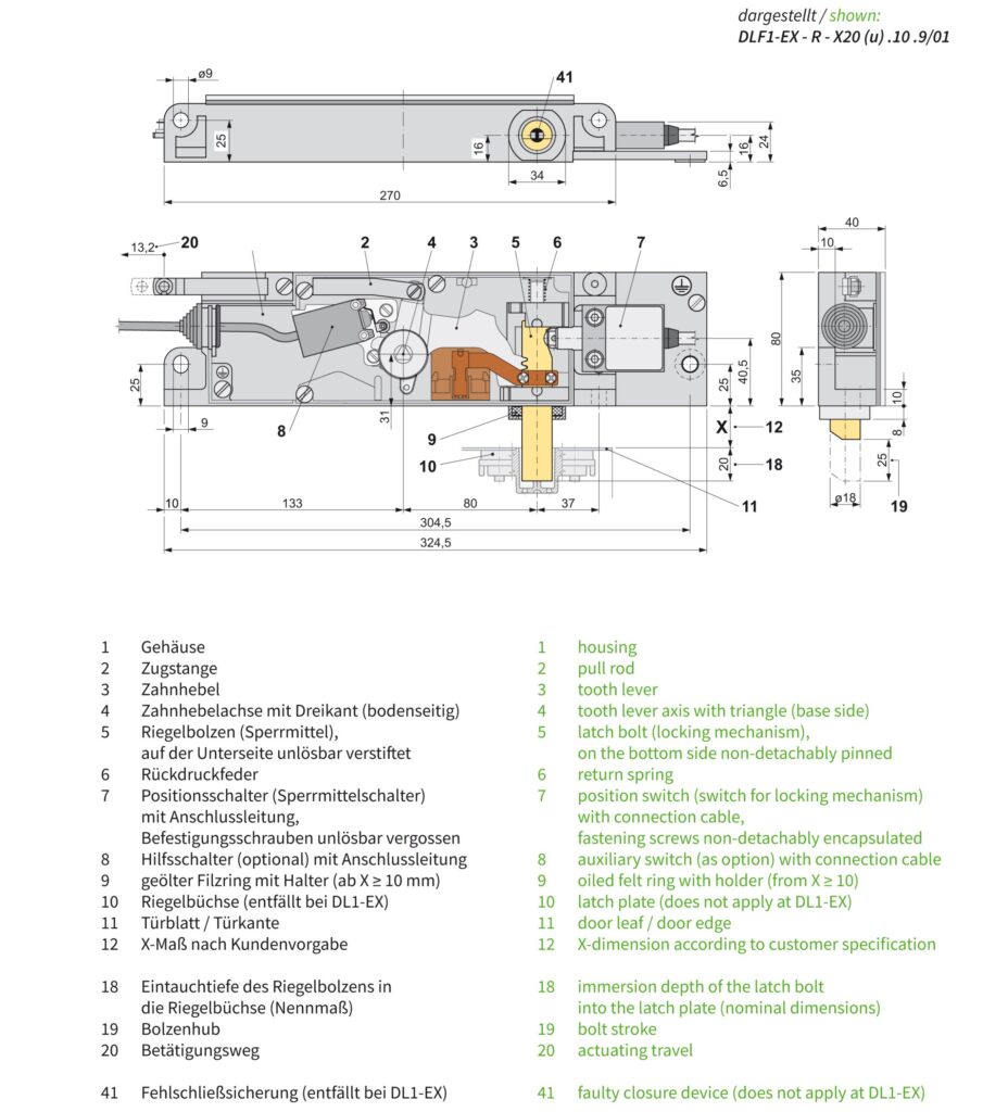 Abmessungen DLF1-EX-R-X20(u).10